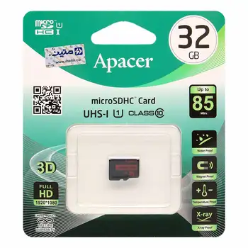 Apacer microSDHC UHS-I U1 Class 10-85MB/s-32GB (گارانتی متین)