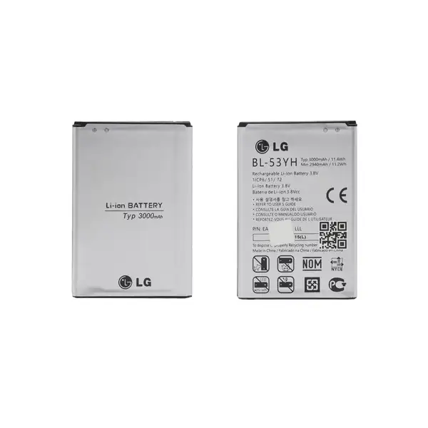 تصویر باتری موبایل LG مدل G3 با ظرفیت 3000mAh 