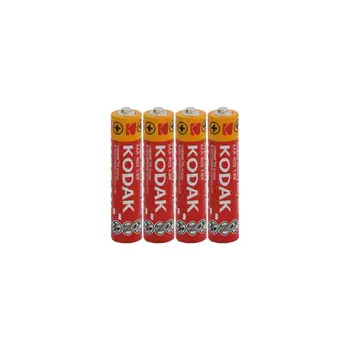 باتری نیم قلمی KODAK-AAA مدل Super Heavy Duty Zinc R03 بسته 4 عددی شرینگ