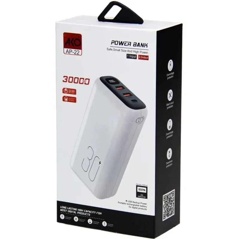 پاور بانک AKO AP22 با ظرفیت 30000mAh gallery0