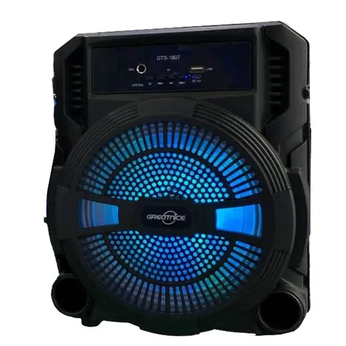 اسپیکر بلوتوثیRGB قابل حمل دوباند 8 اینچی مدلGTS1807