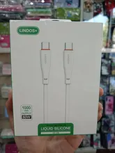 کابل سیلیکونی لیندوس پلاس مدل LN-C30 دو سر تایپ سی 60W gallery0