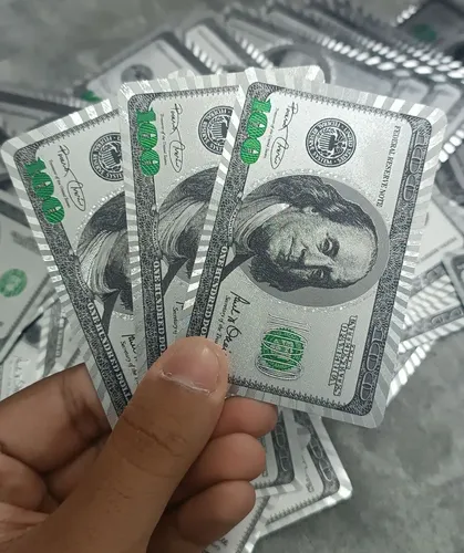 پاسور طرح دلار مدل 100دلاری نقره ای (اورجینال)