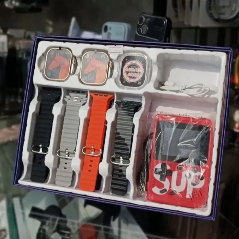 پک ساعت هوشمند و کنسول بازی H50 ULTRA X2 gallery6