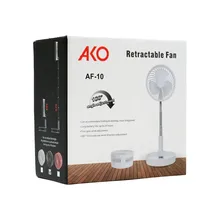 پنکه شارژی تاشو آکو مدل AF-10، قابل استفاده روی میز و ایستاده gallery1