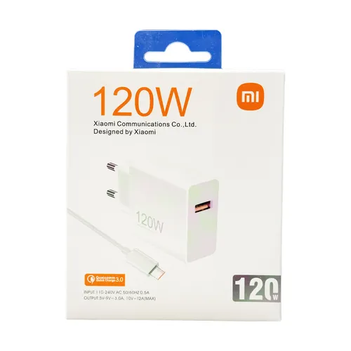آداپتور شارژر فست شارژ 120 وات شیائومی Xiaomi Adaptor Charger MDY-13-EE