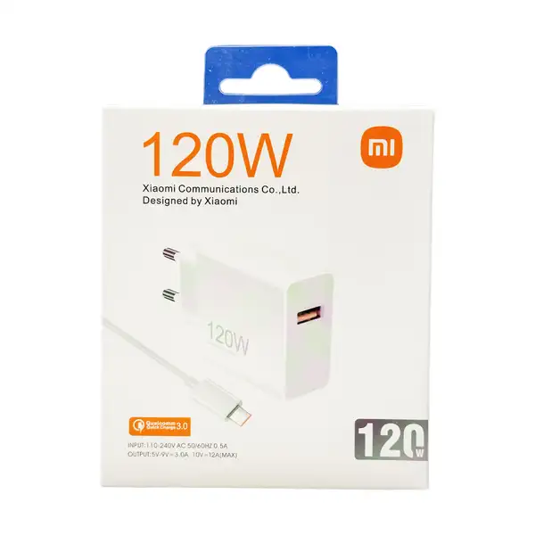 آداپتور شارژر فست شارژ 120 وات شیائومی Xiaomi Adaptor Charger MDY-13-EE