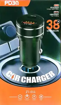 شارژر فندکی 38وات ZD_011 (PD30W)