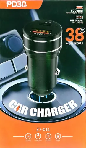 شارژر فندکی 38وات ZD_011 (PD30W)