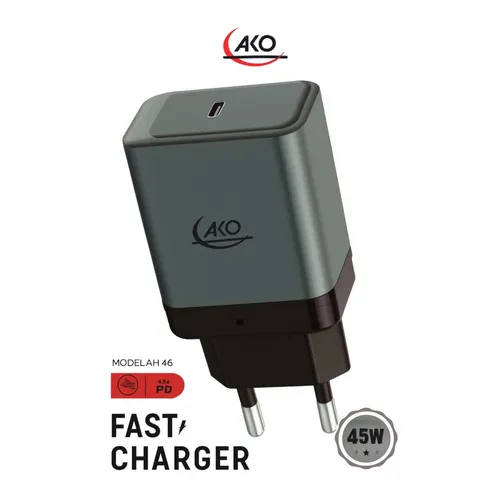 شارژر دیواری ako-USBتک پورتType-C