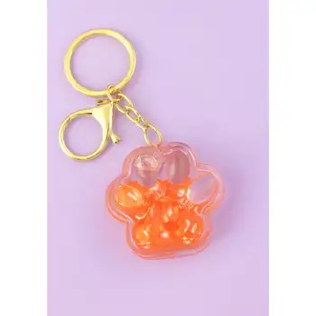 سرکلیدی آکواریمی مدل پای گربه با محتوای حروف انگلیسی