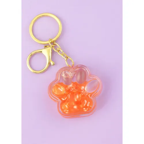 سرکلیدی آکواریمی مدل پای گربه با محتوای حروف انگلیسی