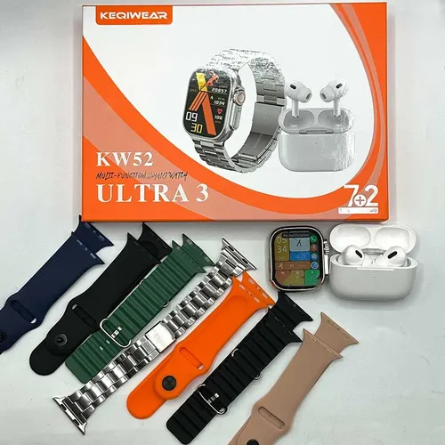 پک ساعت هوشمند KEQIWEAR مدل KW52 ULTRA 3