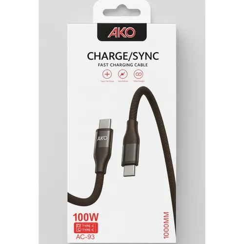 کابل شارژ دوسر TYPE C آکومدلAKO AC-93