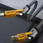 کابل تبدیل USB/USB-C به لایتنینگ/USB-C اچ تی ام مدل 4in1 طول 1.2 متر thumb 2