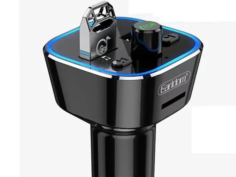 شارژر فندکی فست شارژ Earldom مدل M53 با قابلیت پخش موسیقی و تماس gallery1