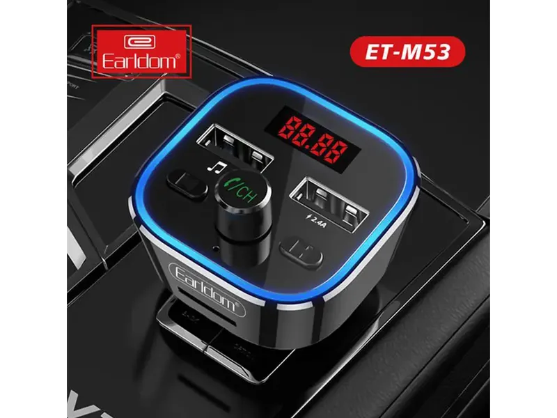 شارژر فندکی فست شارژ Earldom مدل M53 با قابلیت پخش موسیقی و تماس gallery3