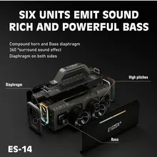 اسپیکر بلوتوثی قابل حمل آیزن مدل ES-14 gallery5