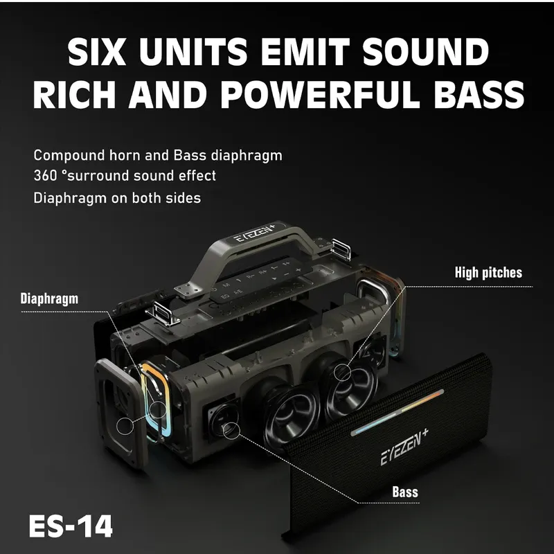 اسپیکر بلوتوثی قابل حمل آیزن مدل ES-14 gallery5