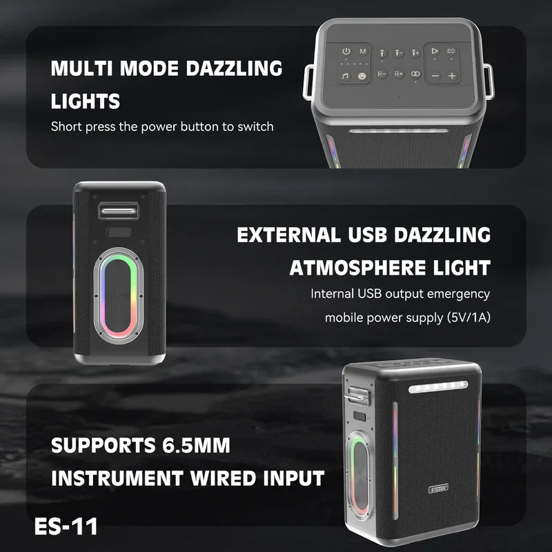 اسپیکر بلوتوثی قابل حمل آیزن مدل ES-11 gallery3