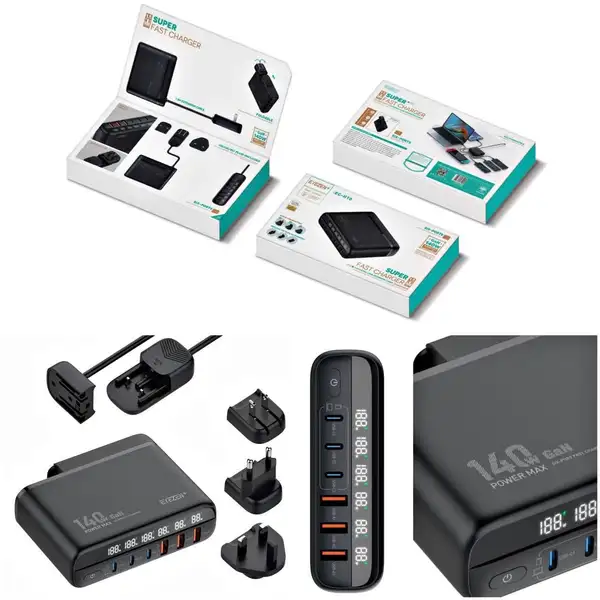 شارژر آیزن پلاس مدل EC-H10 | شارژ هوشمند، طراحی حرفه ای و ایمنی بالا