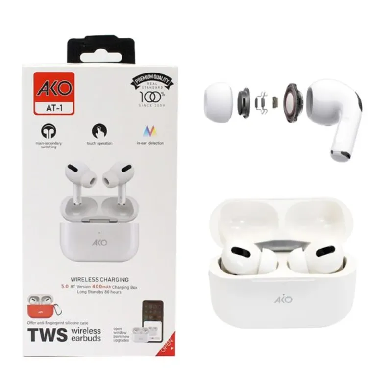 ایرپاد بلوتوث آیفونی Ako مدل At-1 اصل چین کیفیت عالی gallery0
