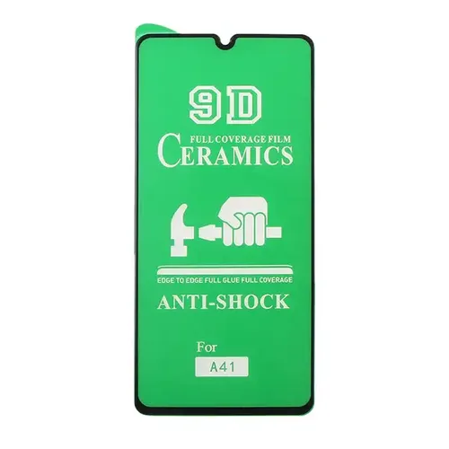 محافظ صفحه نمایش سرامیکی Samsung A01- A40 - M01- Full Cover - مشکی (بدون پک)