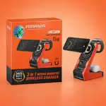 شارژر وایرلس موبایل و ایرپاد و ساعت هوشمند AMAYAمدلAWC-01 thumb 1