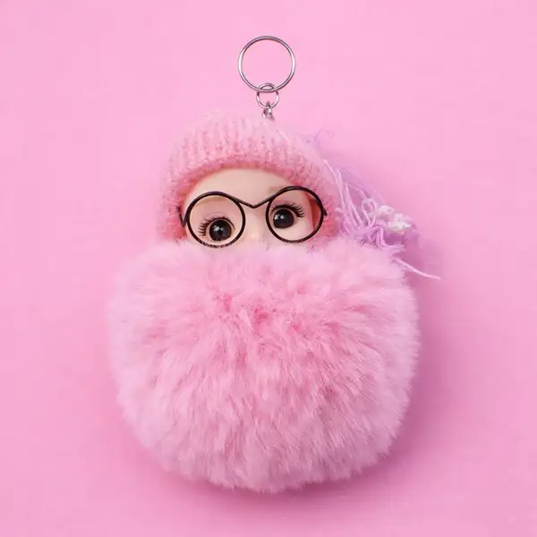 سرکلیدی عروسکی پولیشی عینکی