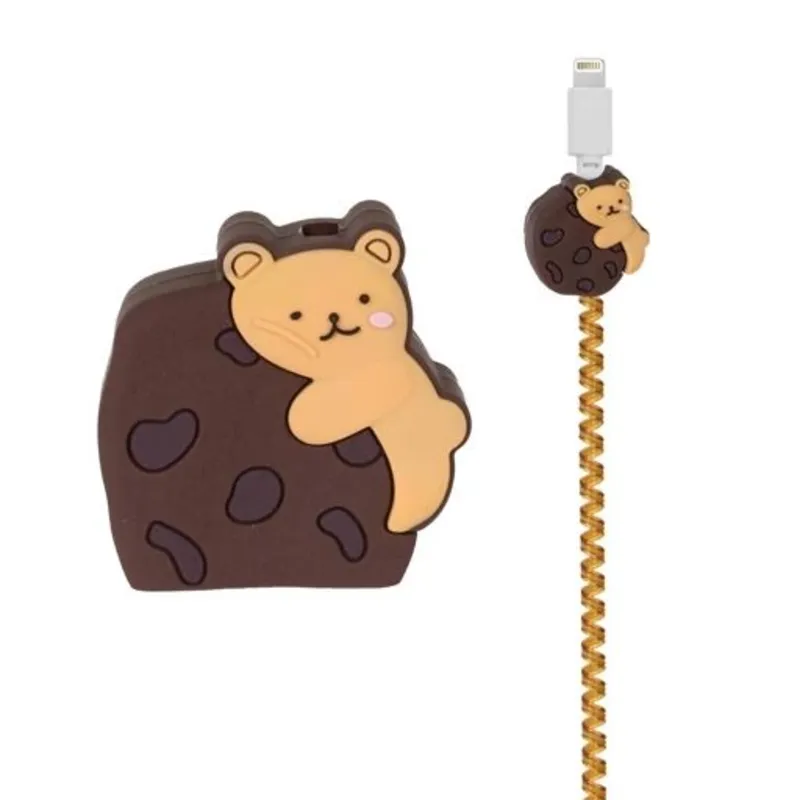 محافظ آداپتور و کابل شارژر طرح خرس فانتزی gallery0