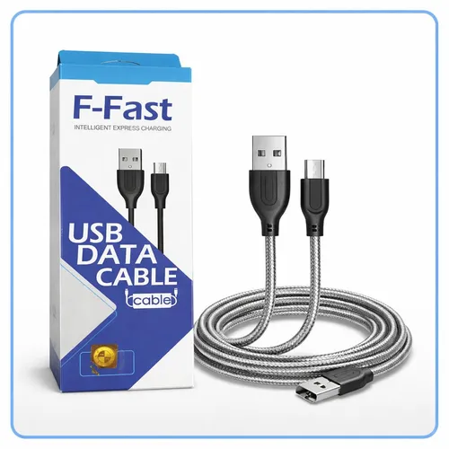 کابل شارژر Type-c فلزی F-FAST