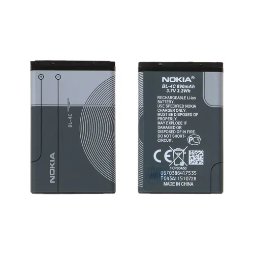 باتری موبایل Nokia مدل BL-4C با ظرفیت 890mAh - اصلی - DST