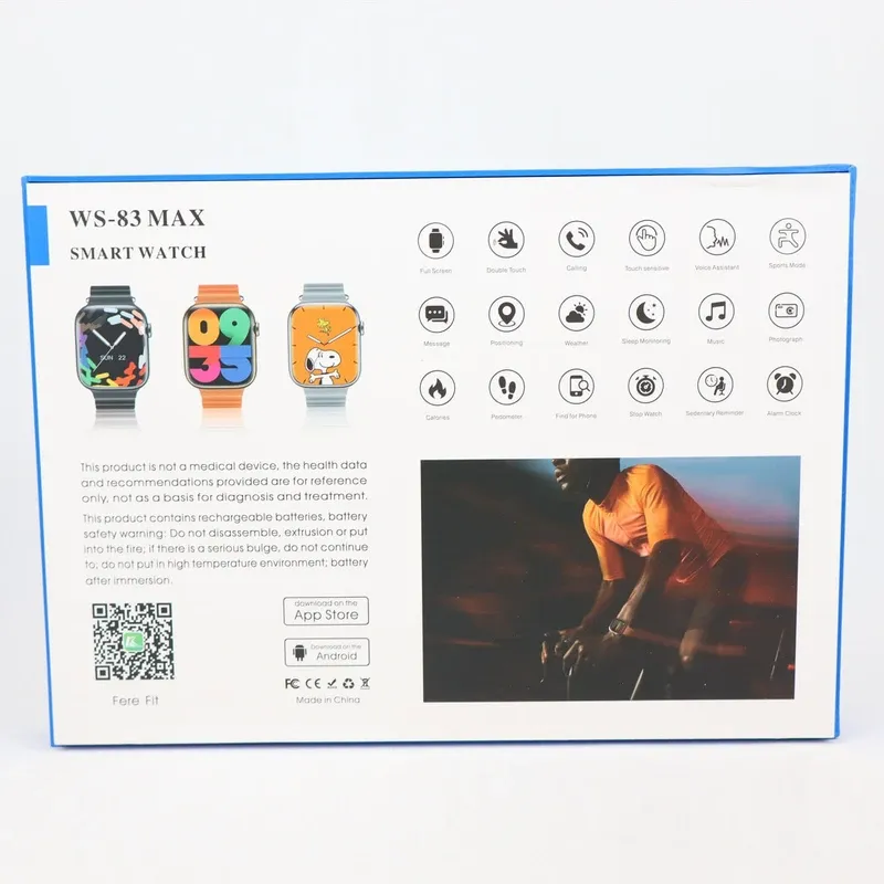 ساعت هوشمند WS-83 MAX با صفحه نمایش لمسی 45 میلی متری، بدنه فلزی، مقاومت در برابر پاشش آب IP68، سنسور ضربان قلب، فشار خون، اکسیژن و پایش خواب، قابلیت مکالمه بلوتوث 5، کنترل موسیقی، گام شمار، کالری شمار، شارژر وایرلس، هفت بند متنوع و ایرپاد هدیه gallery15