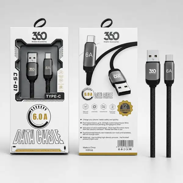 کابل DATA CABL برند 360 مدل CS-01